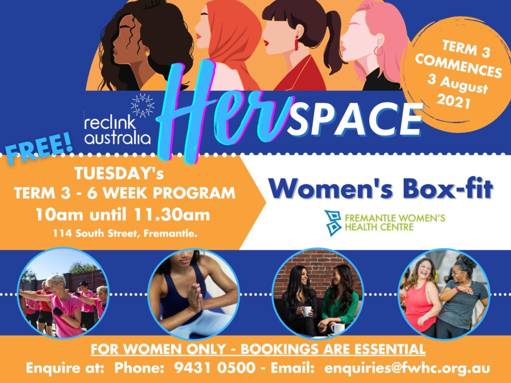HerSPACE Free Exercise and Wellness Program Fremantle Women's