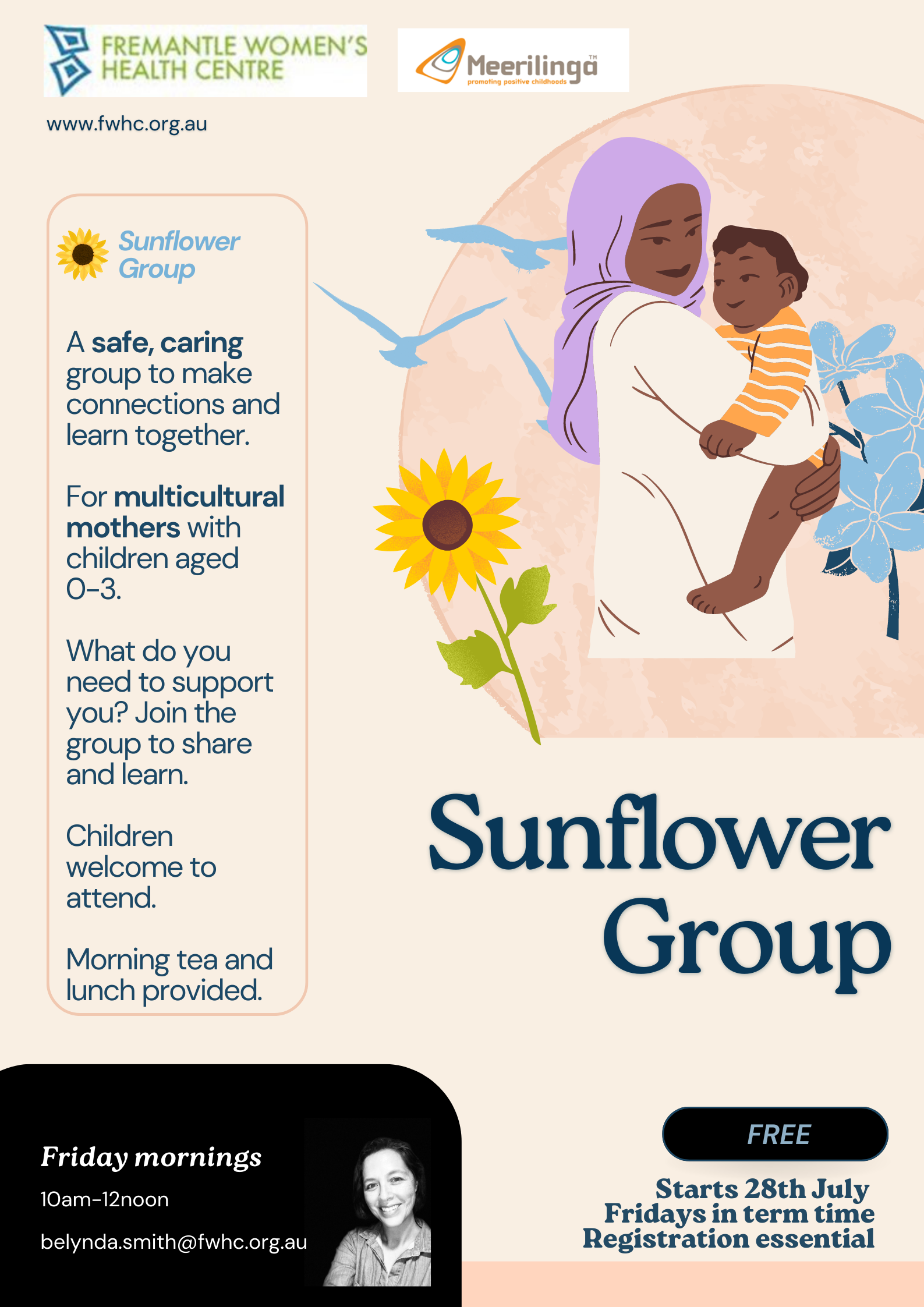 Sunflower Group For Multicultural Mothers Fremantle Women's Health Centre