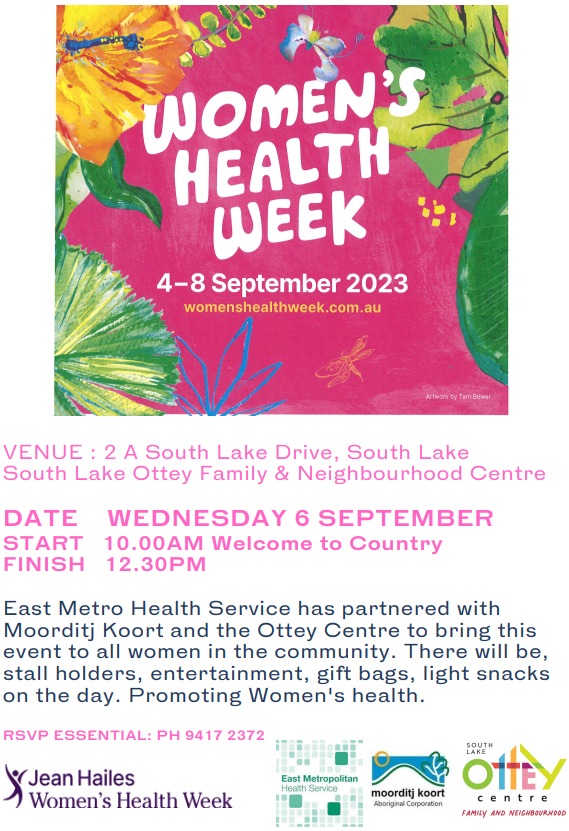 Women’s Health Week Event Fremantle Women's Health Centre
